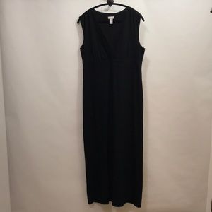 Chico’s Women’s black knit maxi dress